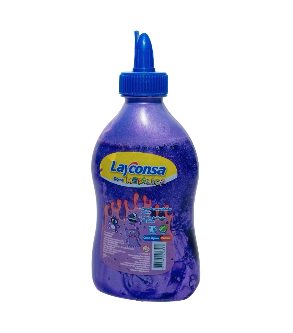 GOMA LIQUIDA METALICA LAYCONSA MORADO 2110110041 C/ APLICADOR X240 ML
